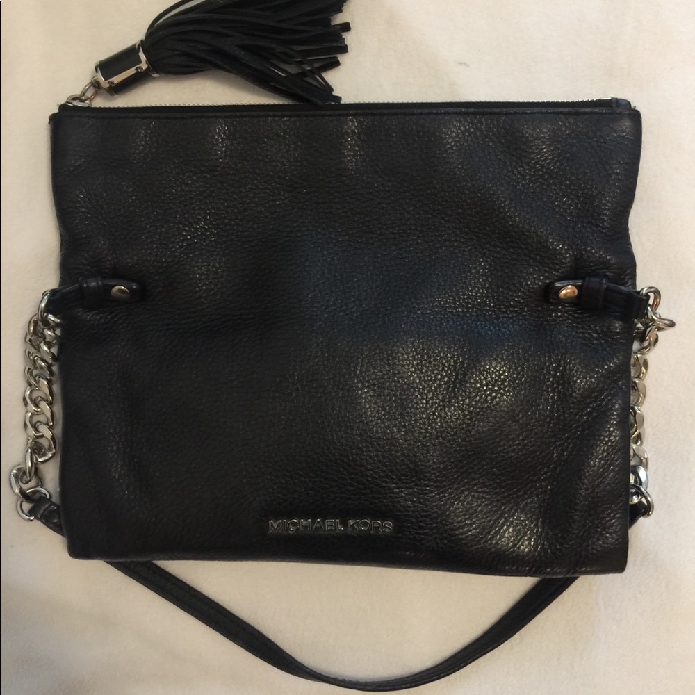 Michael Kors Black handbag with fringe